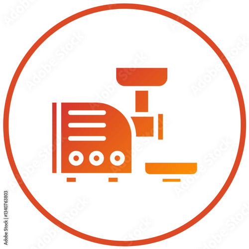 Vector Design Meat Grinder Icon Style