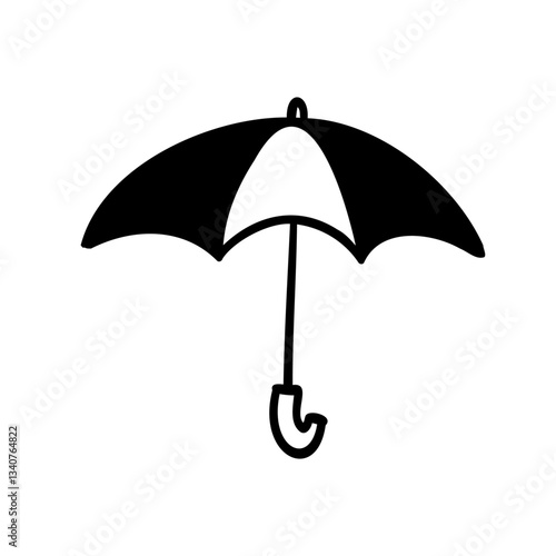 シンプルな傘のイラスト素材