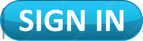 Sign in Button. Button element for web design and mobile devices. Vector illustration