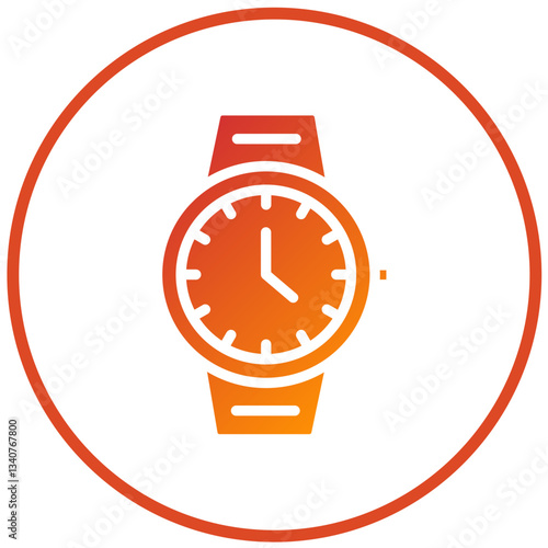 Vector Design Wristwatch Icon Style