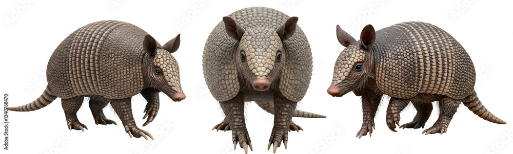 custom made wallpaper toronto digitalThree armadillos standing in a row against a plain white surface transparent background