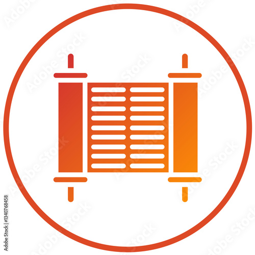 Vector Design Torah Icon Style