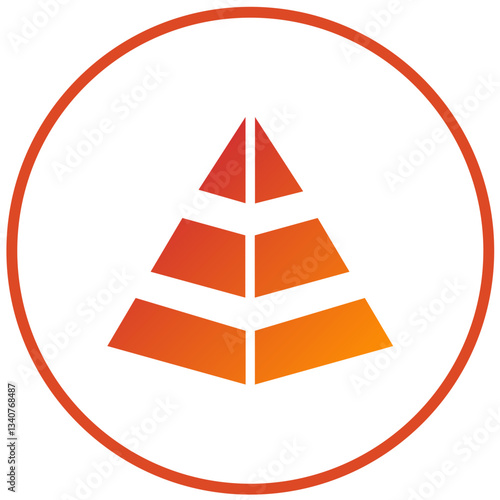 Vector Design Pyramid Icon Style