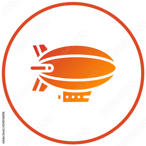 Vector Design Zeppelin Icon Style