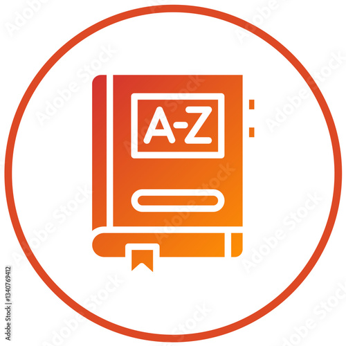 Vector Design Dictionary Icon Style