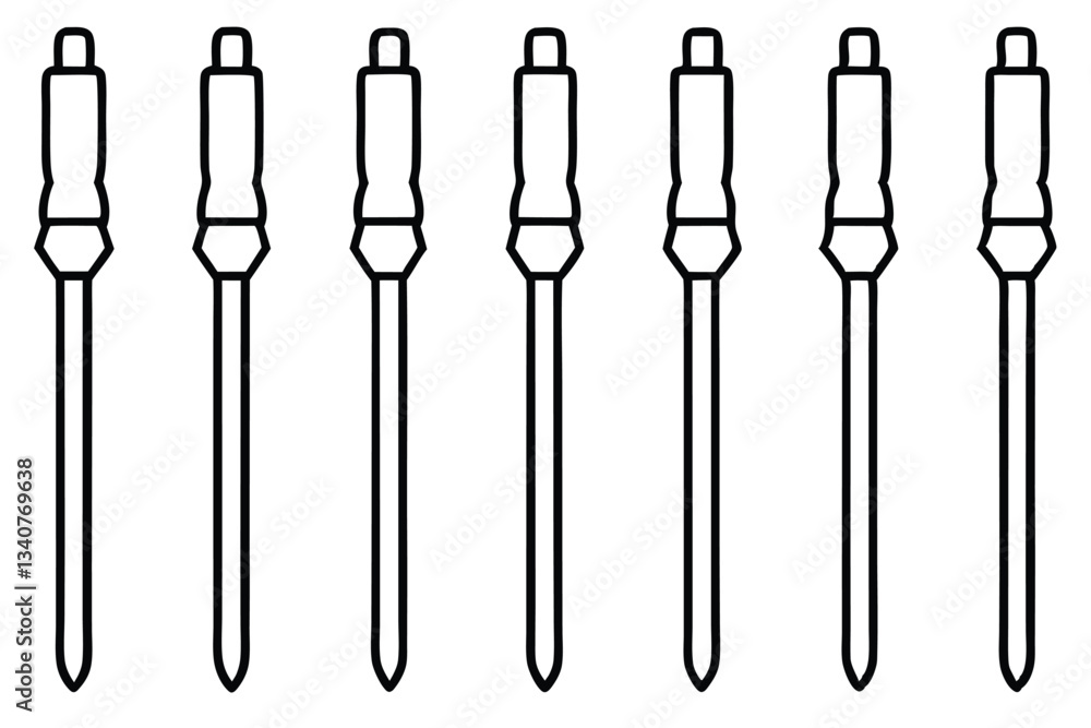 Pipette line art clean laboratory instrument illustration.eps Pipette line art clean laboratory instrument illustration.eps