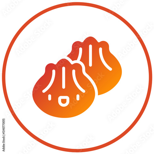 Vector Design Dumplings Icon Style