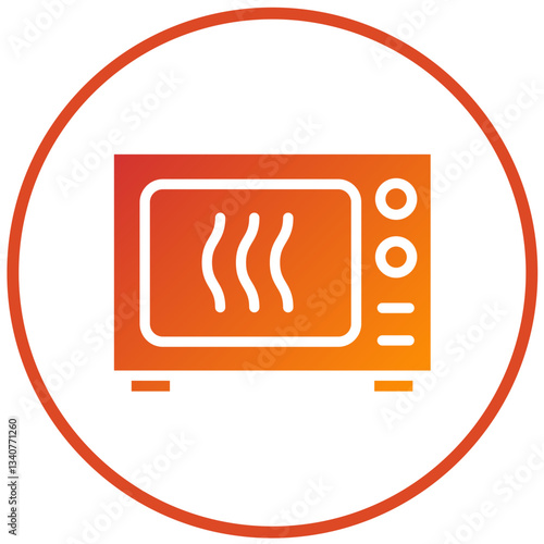 Vector Design Microwave Oven Icon Style