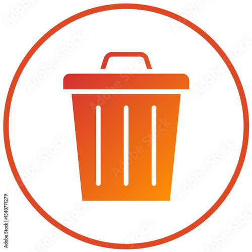 Vector Design Trash Can Icon Style