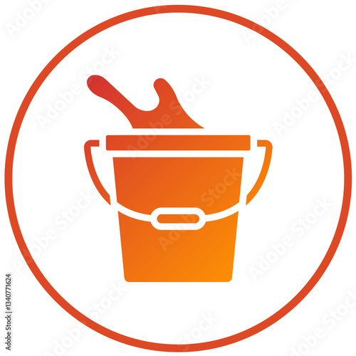 Vector Design Water Bucket Icon Style