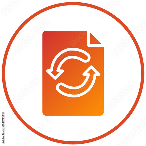 Vector Design File Backup Icon Style