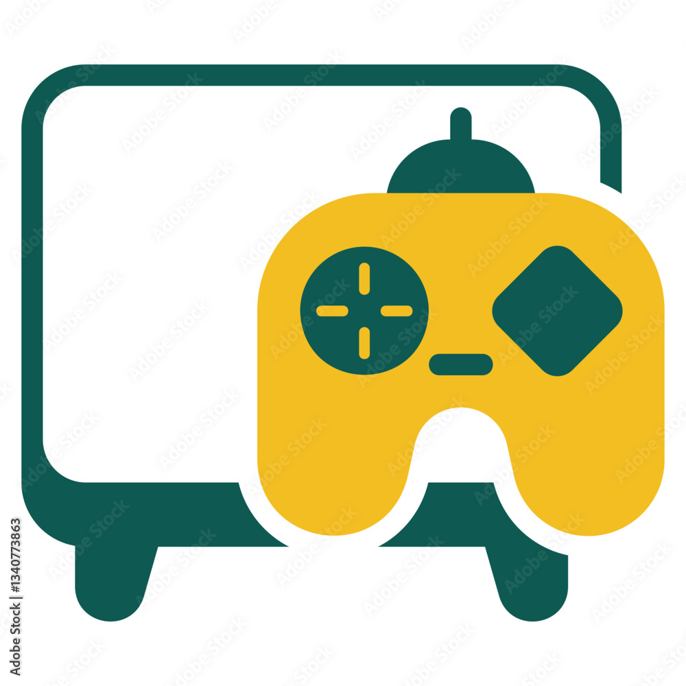 Obraz premium Game green icon