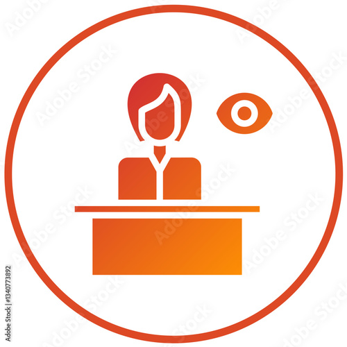 Vector Design Witness Icon Style