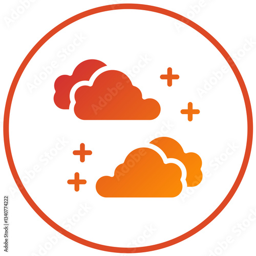 Vector Design Cloudy Icon Style