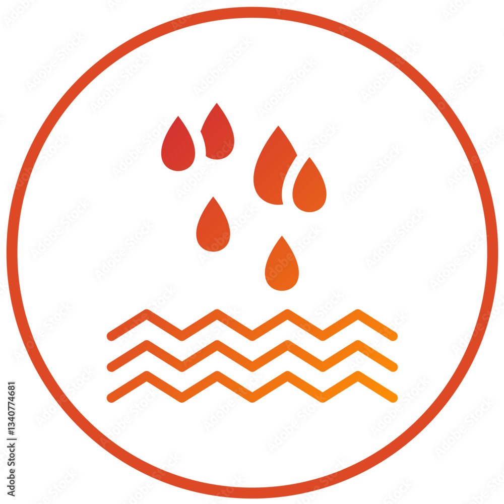 Obraz premium Vector Design Water Drops Icon Style