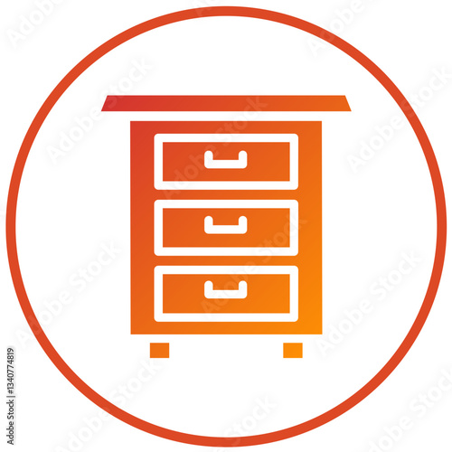 Vector Design Drawers Icon Style