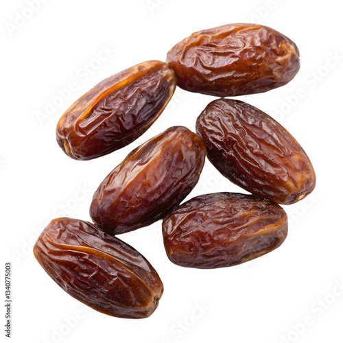 dried dates isolated on white background