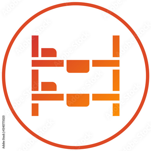 Vector Design Bunk Bed Icon Style