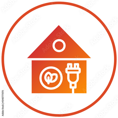 Vector Design Eco House Icon Style