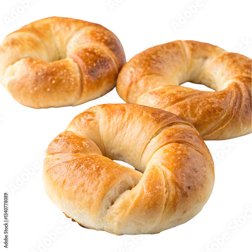 croissant on white background