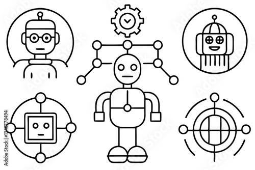 Artificial Instilling Line Art Techniques for Creative Projects.eps