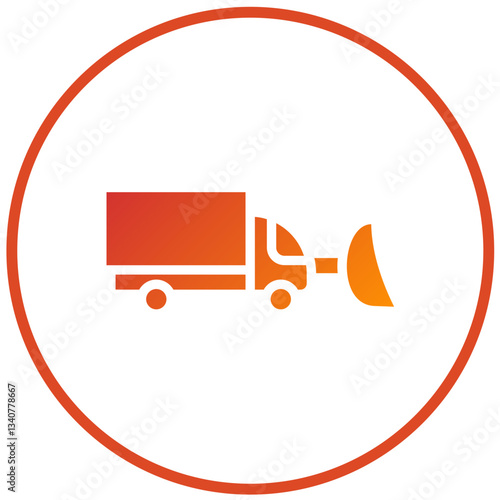 Vector Design Snowplow Icon Style