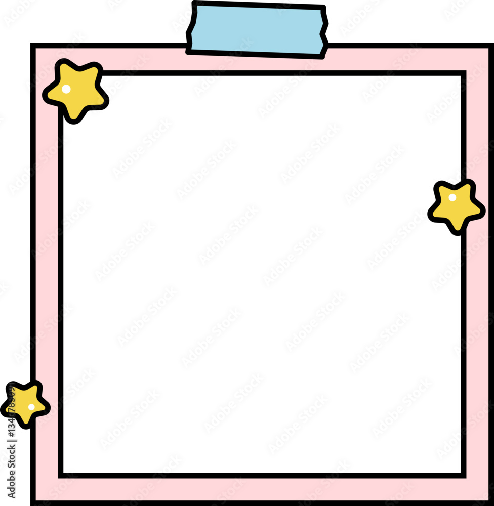 Obraz premium Cute Polaroid Photo Frame