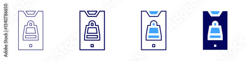 B2B subscription model icon in 4 different styles. Thin Line, Line, Bold Line, Duotone. Duotone style. Editable stroke