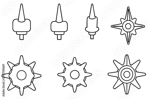  amp surge core line art illustration vector design.eps