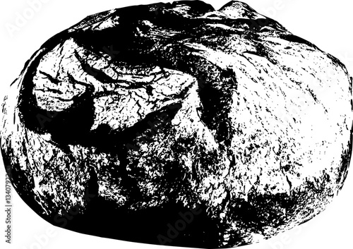 Round bread illustration