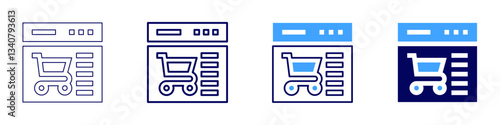 Hyperlocal fulfillment icon in 4 different styles. Thin Line, Line, Bold Line, Duotone. Duotone style. Editable stroke