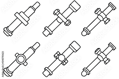  amp snap tap line art illustration for branding ideas.eps