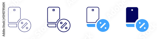 Neural search engine icon in 4 different styles. Thin Line, Line, Bold Line, Duotone. Duotone style. Editable stroke
