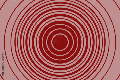 Hypnotizing background, red circular pattern, geometric design