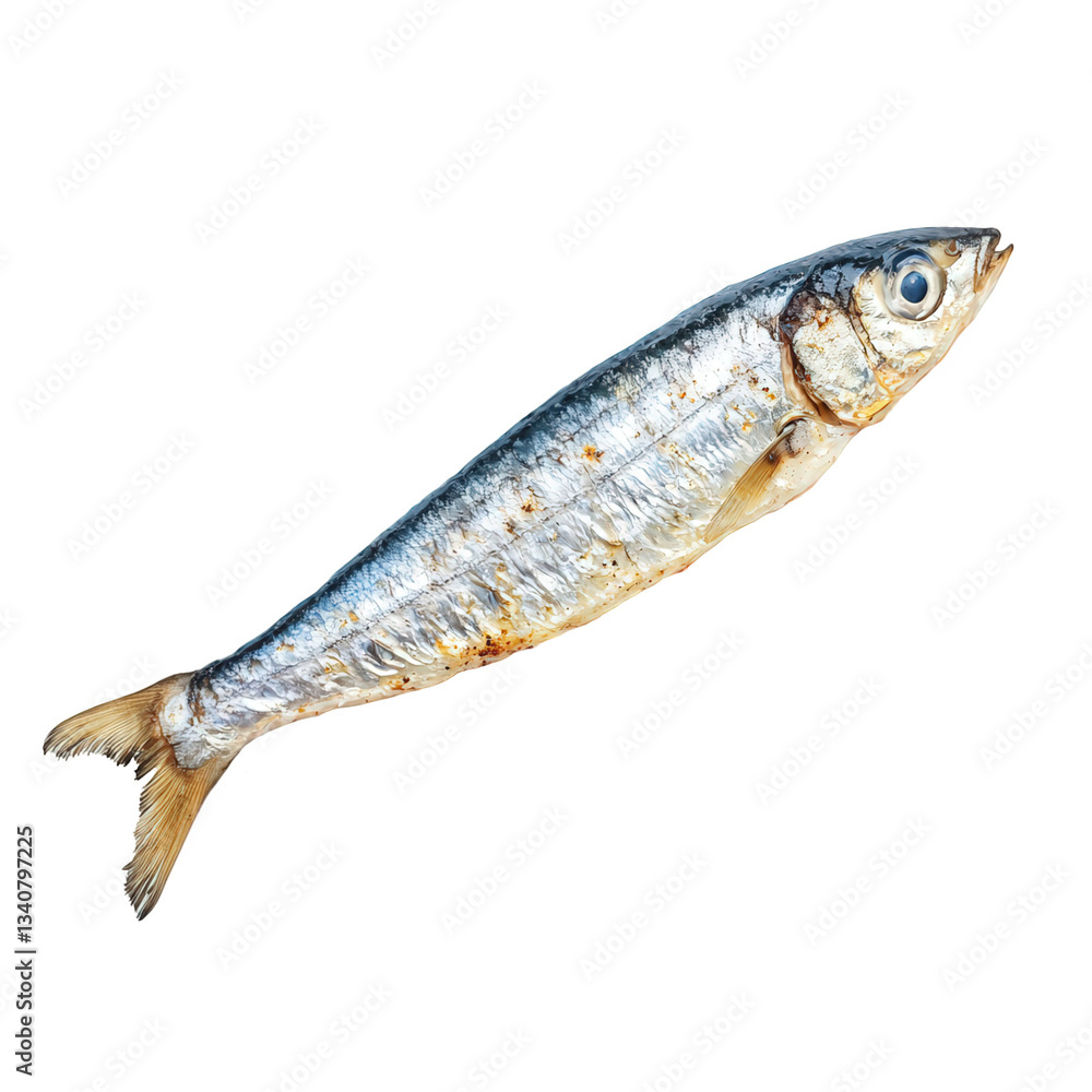 A detailed view of a fish showcasing its shimmering scales and distinct shape, Transparent Background. A detailed view of a fish showcasing its shimmering scales and distinct shape, Transparent Background.