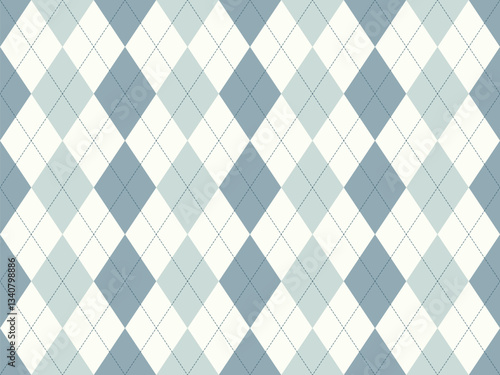 Elegant argyle pattern in calming blue and white hues.  Perfect for website backgrounds, textile designs, or stationery.