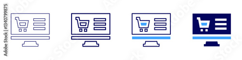 SSL certificate​ icon in 4 different styles. Thin Line, Line, Bold Line, Duotone. Duotone style. Editable stroke
