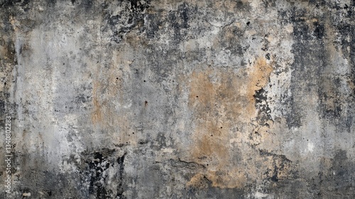 Wallpaper Mural A weathered and textured wall showcasing different shades of gray Torontodigital.ca