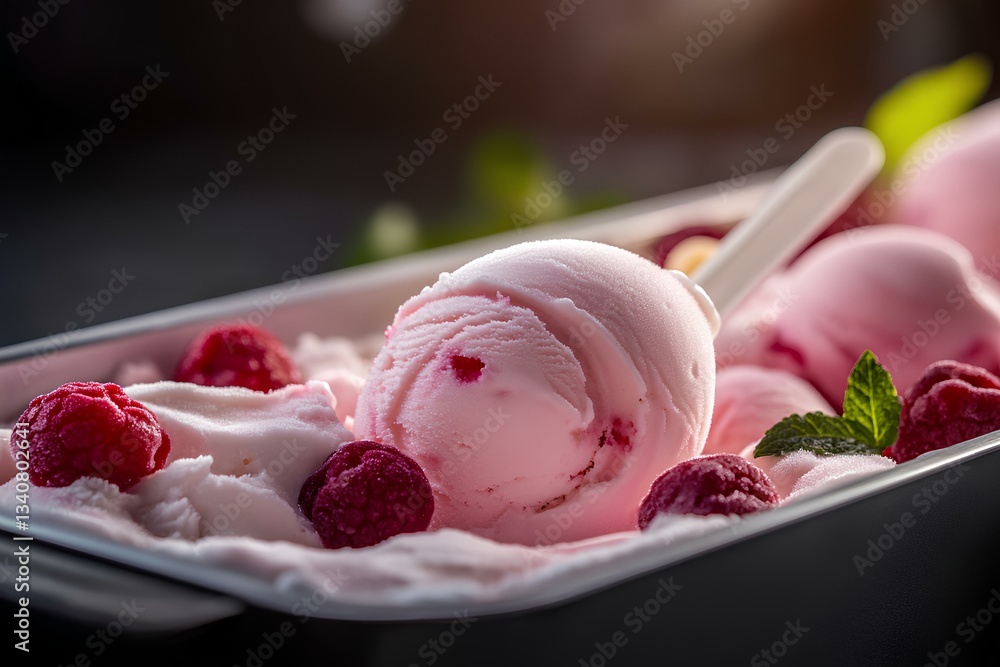 delicious fruit ice cream