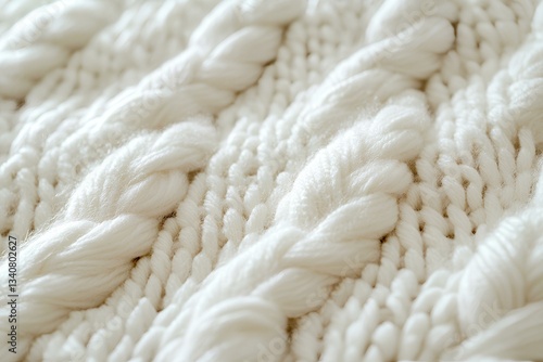 Obraz na płótnie Soft, plush Milky yarn creates a captivating stockinette stitch texture w salonie