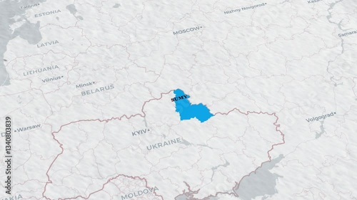 Sumy Map.Map overview of Sumy region in Ukraine – journey through the city