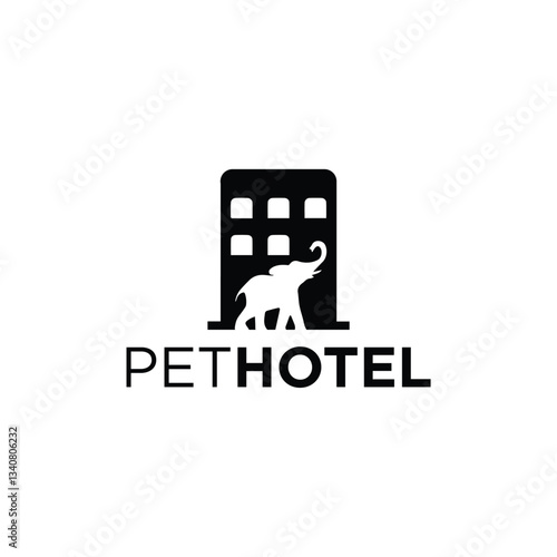 Pet Hotel Logo Simple Animals