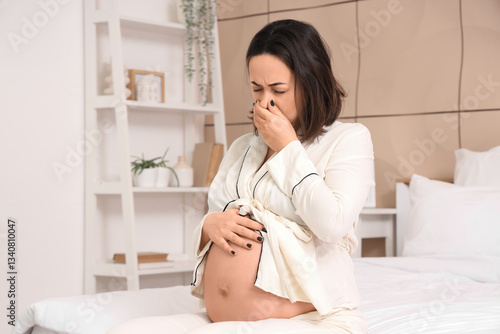 Pregnant woman suffering fr...