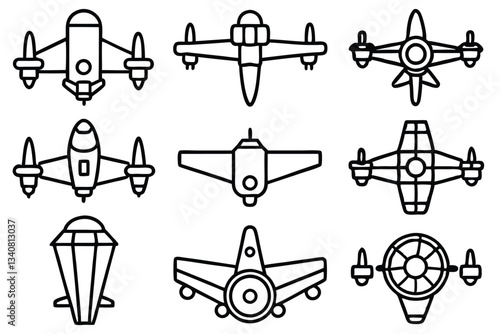 aero lift pro line art engineering themed artwork.eps