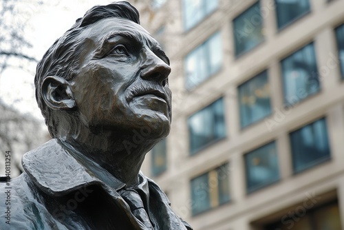 George Orwell Statue in London: Iconic Tribute to the Famous British Author of 1984 and Animal Farm