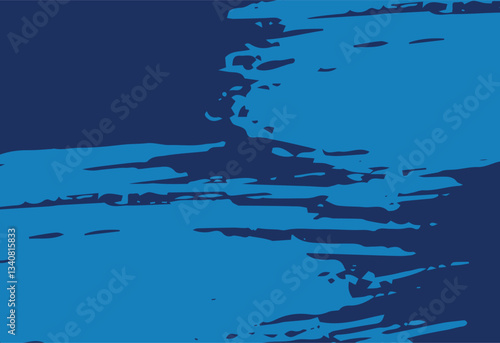 Abstract background with blue brush strokes. Vector illustration for your design.