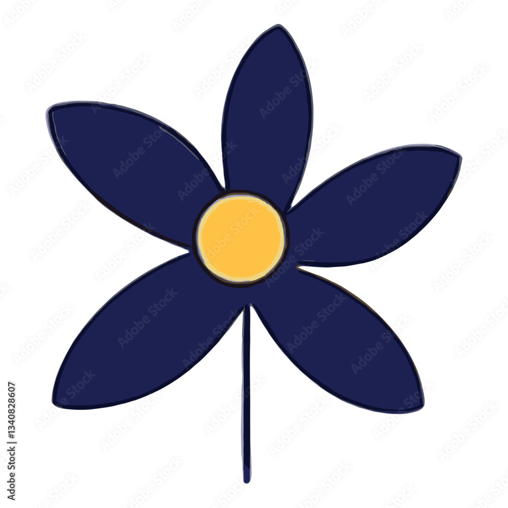 Flower illustration asteraceae chandelier vector Flower illustration asteraceae chandelier vector