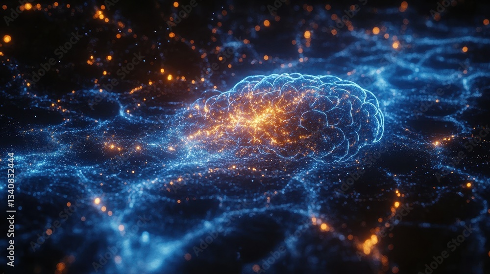 Neural Network Brain Abstract Neural Network Brain Abstract