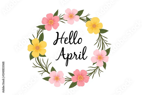 Obraz na płótnie hello april clipart