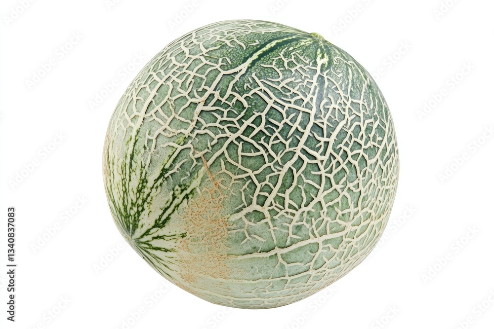 Hami Melon. Ripe Cantaloupe and Honeydew Melon Fresh Fruits Isolated on White Background Hami Melon. Ripe Cantaloupe and Honeydew Melon Fresh Fruits Isolated on White Background